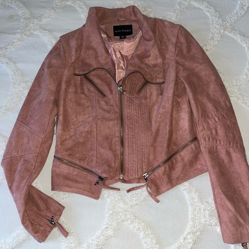 Suede Spring Bomber Jacket